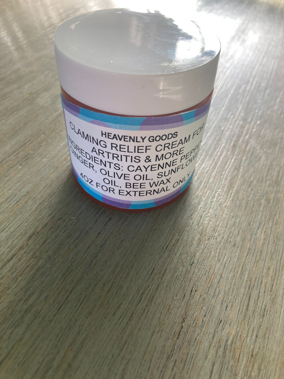 Heavenly Good, Red. 4OZ, 2.5inx 2.4in, Pain Cream Relief