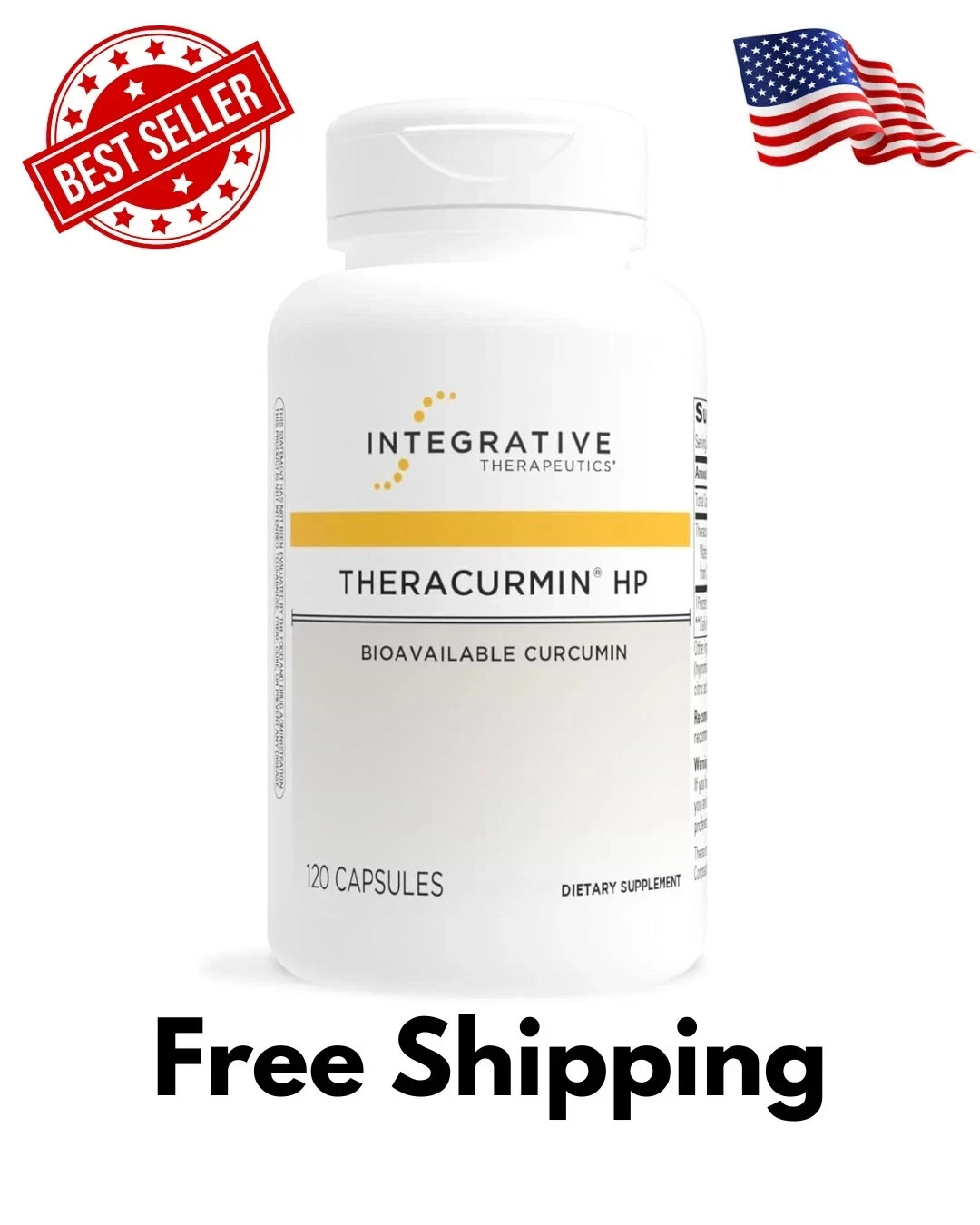 Integrative Therapeutics Theracurmin HP 120 Capsules New and Sealed.