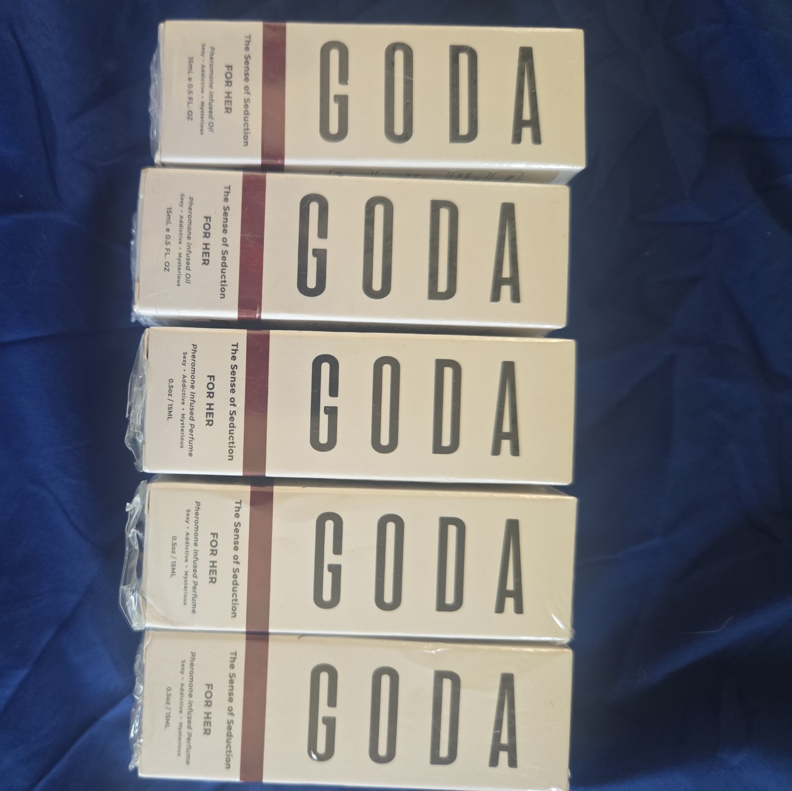 5 NEW GODA For Her Pheromone Infused Perfume 0.5 fl oz