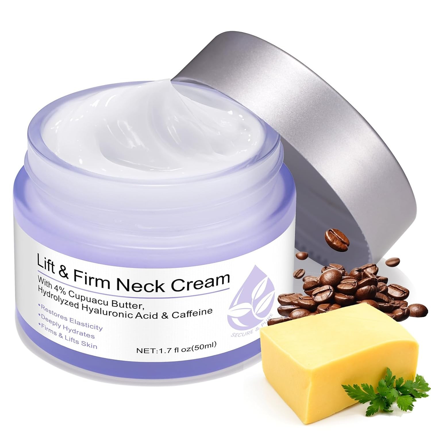 New Pure Neck Firming Cream, Anti-Aging Tighten & Lift Neck Cream, Chest Ne
