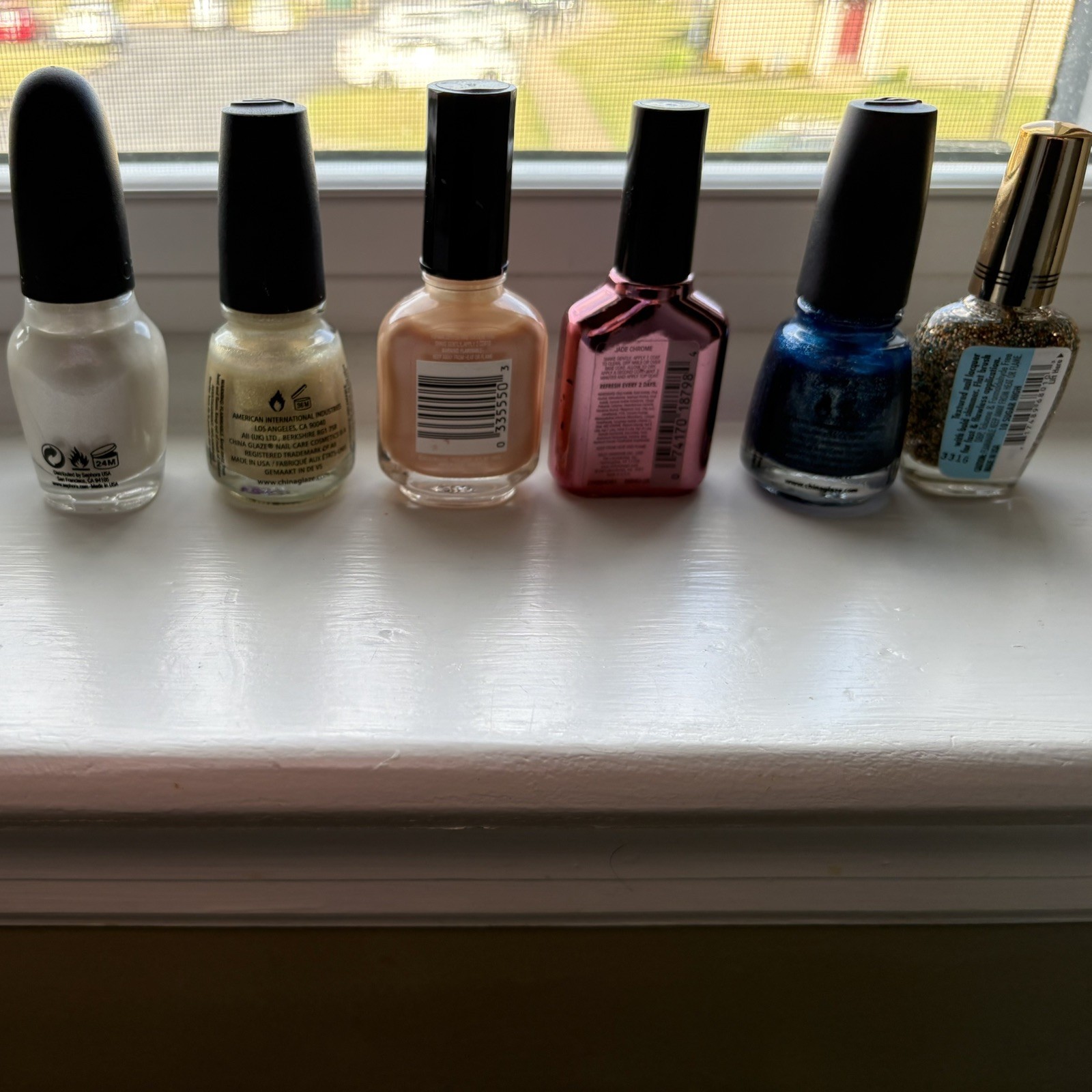 Vintage Nail Polish Lot Of 6 Revlon Streetwear China Glaze Sephora OPI 90s y2k