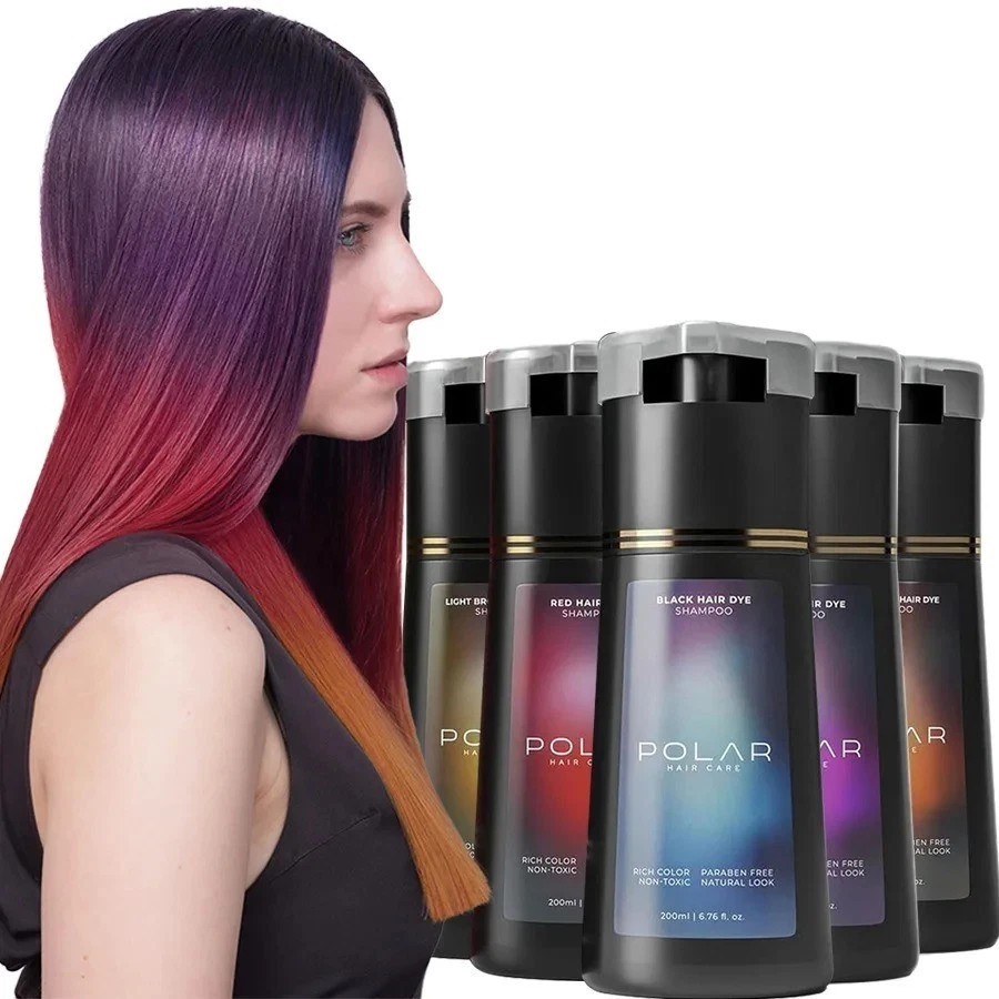 Polar-Hair Dye Shampoo Polar Hair Care, Hair Care Shampoo 200ML/6.7 OZ 3 Colors