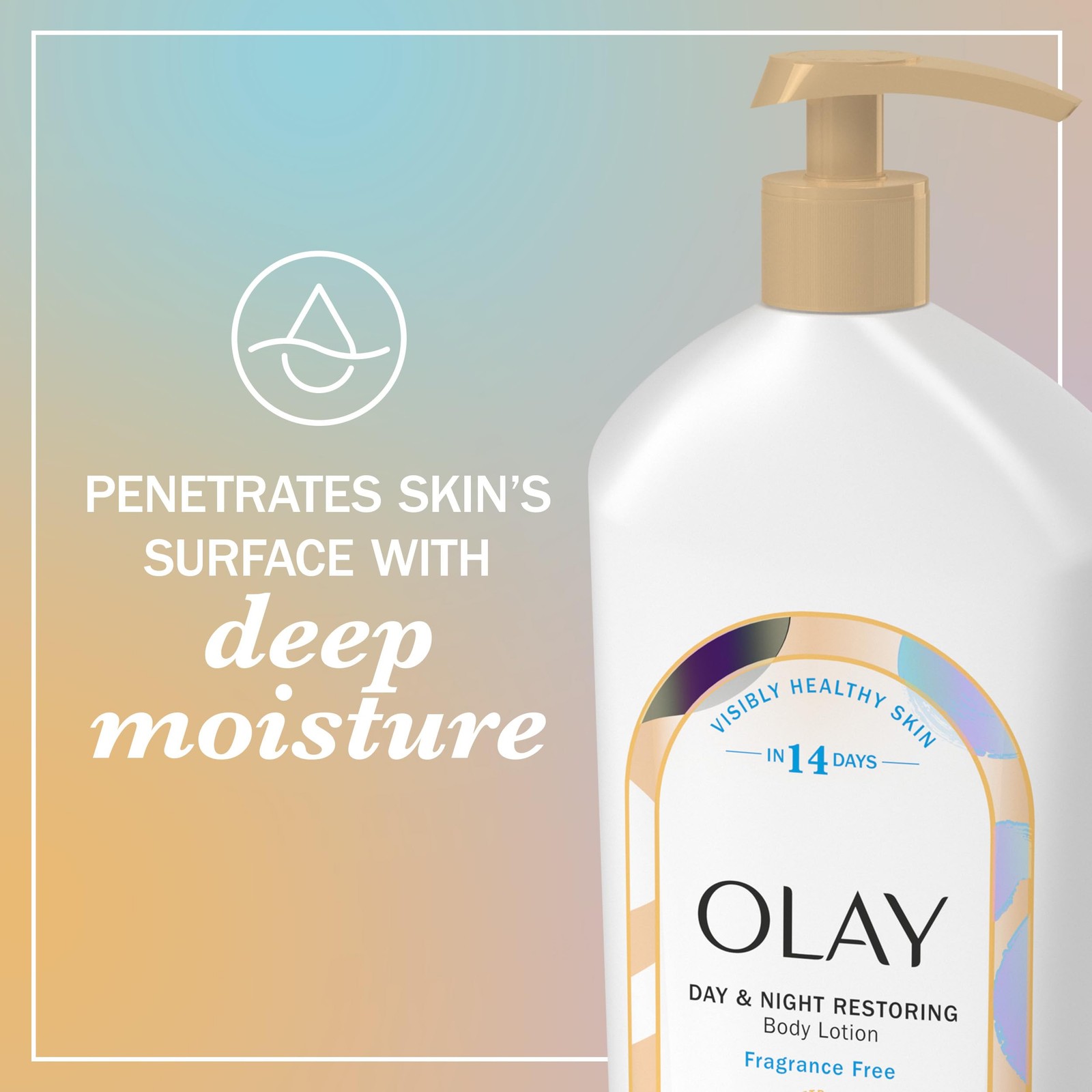 Body Lotion 18 fl oz 24hr Moisturizing Deep Hydration All Skin Olay Women Night