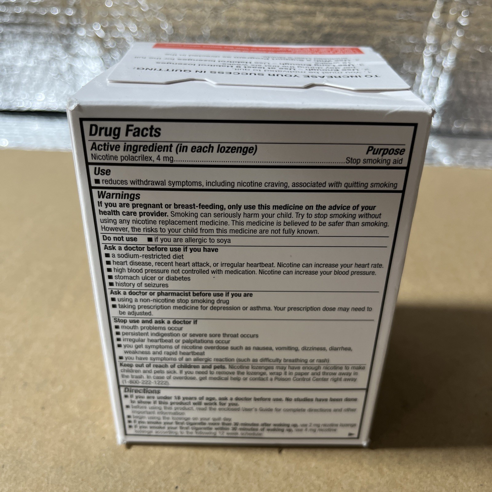 Habitrol Nicotine Lozenges 4 mg, Mint Flavor 72 Count Nicotine Lozenge Exp 02/27