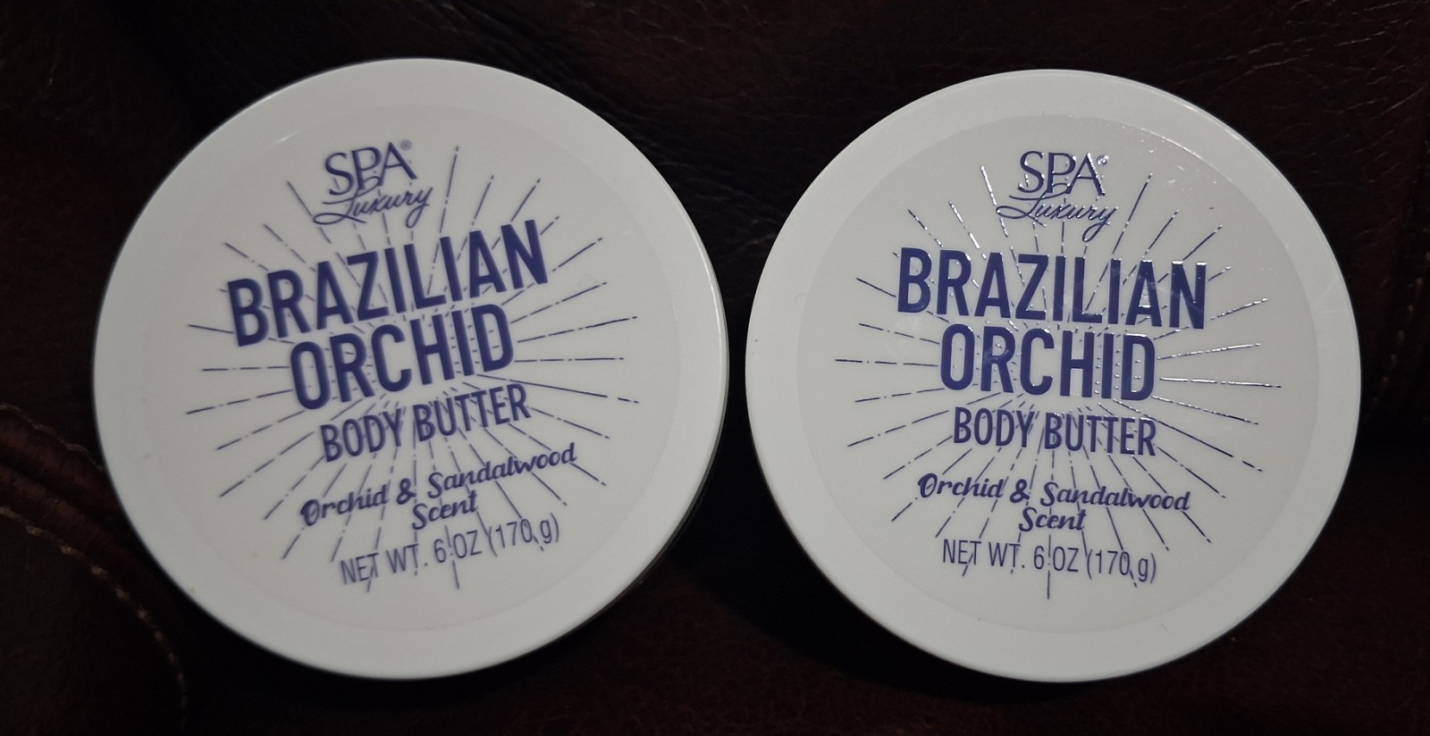 SPA Luxury Brazilian Orchid Body Butter, Orchid & Sandalwood Scent 6 oz. 2 pack