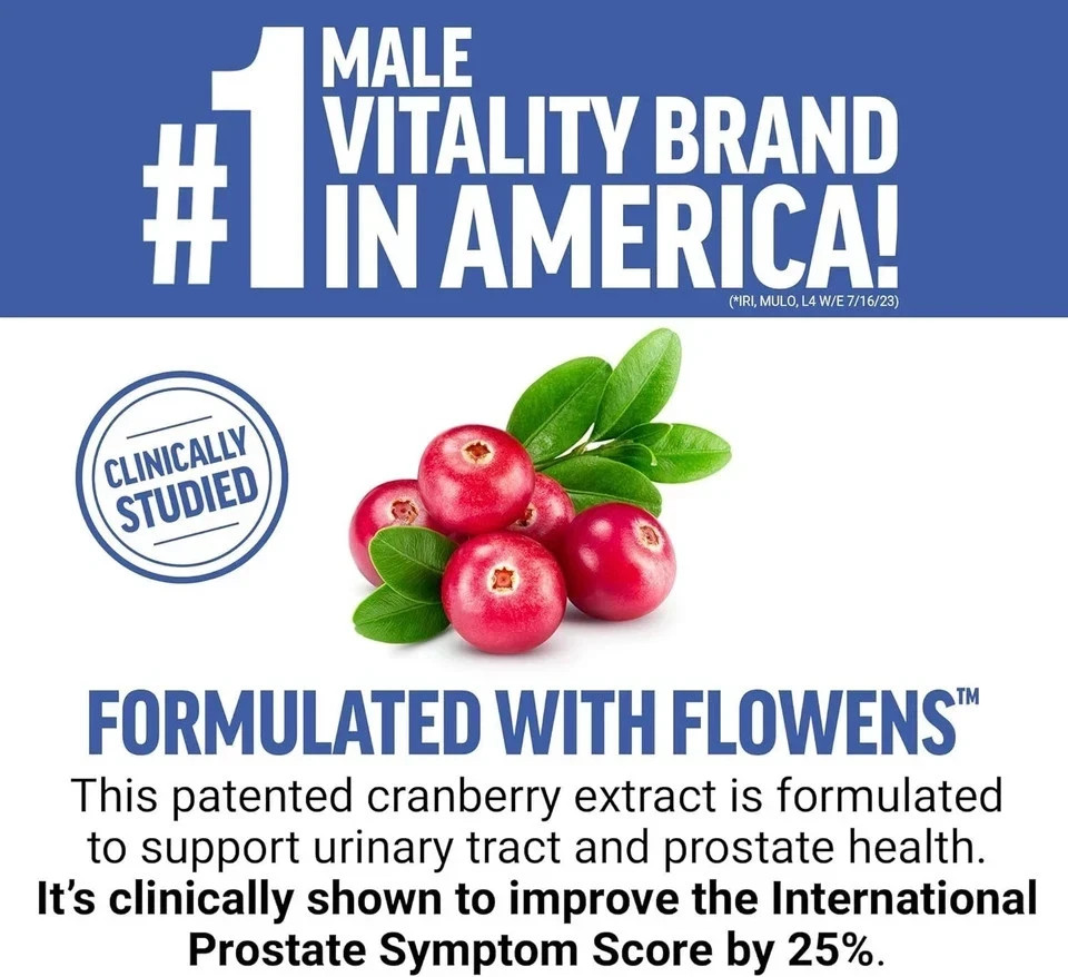 Force Factor Prostate Advanced, Health Supplement for Men for Reducing Nighttime
