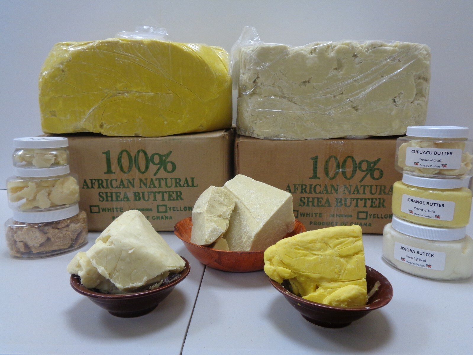 100% NATURAL BODY BUTTER PURE ORGANIC RAW UNREFINED VIRGIN PREMIUM QUALITY