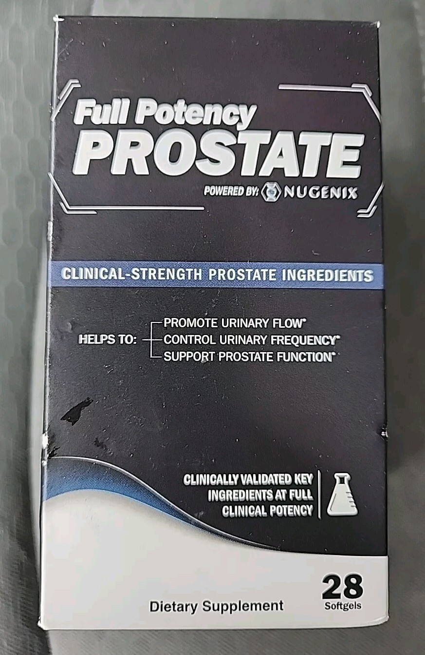 Nugenix Full Potency Prostate Dietary Supplements – 28 Softgels – Exp 03/2027
