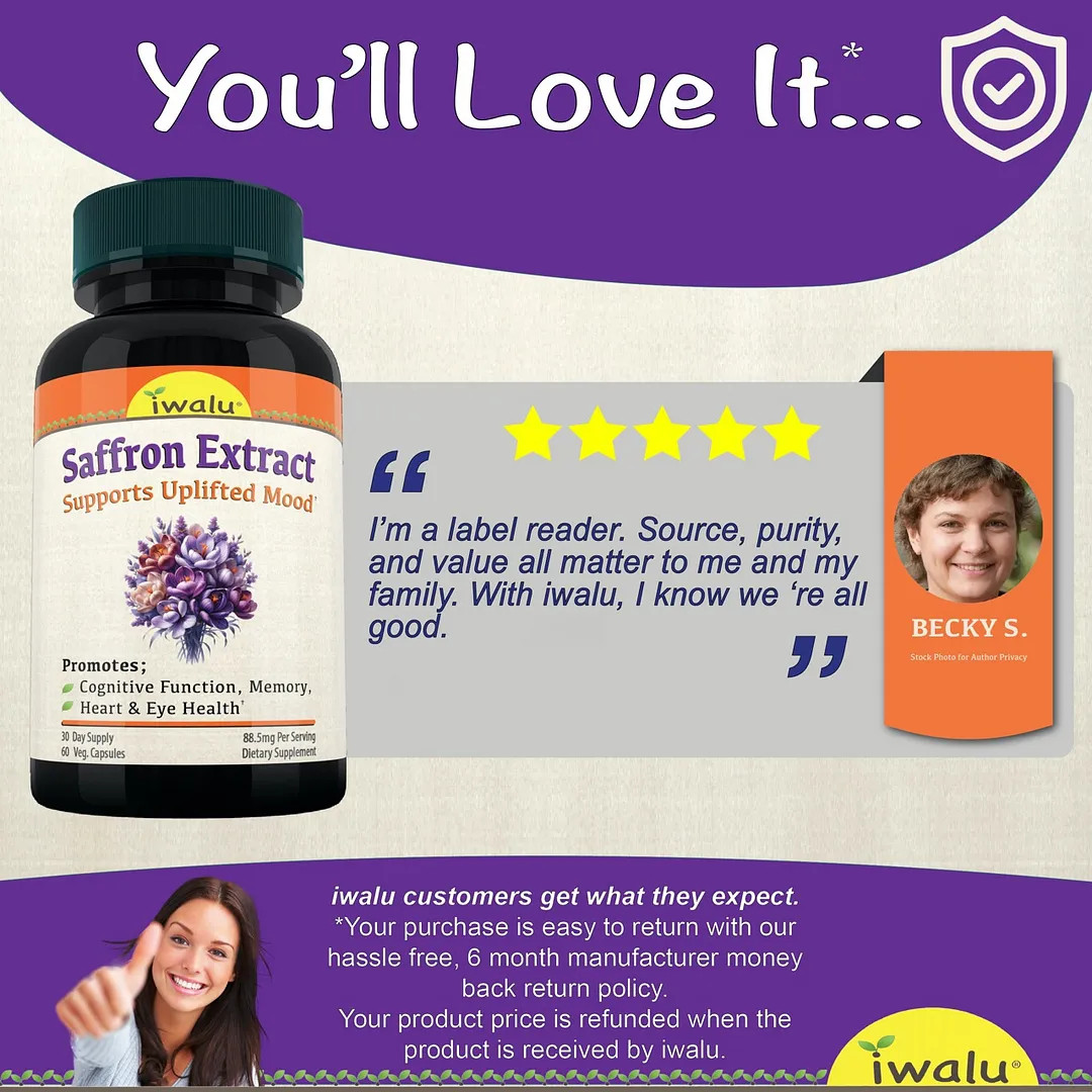 30Mg Saffron | Best Supplement Capsule Pill Men Women FREE SHIP