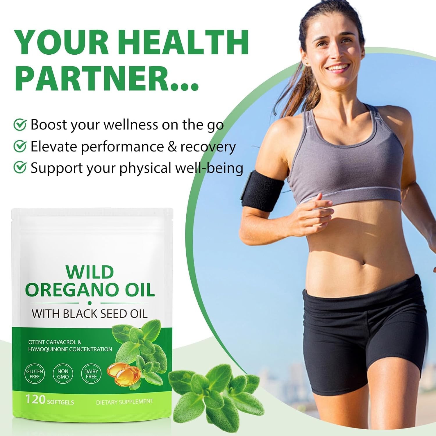 Resilia Oil Of Oregano With Black Seed Oil 6,000MG (2 Pack)