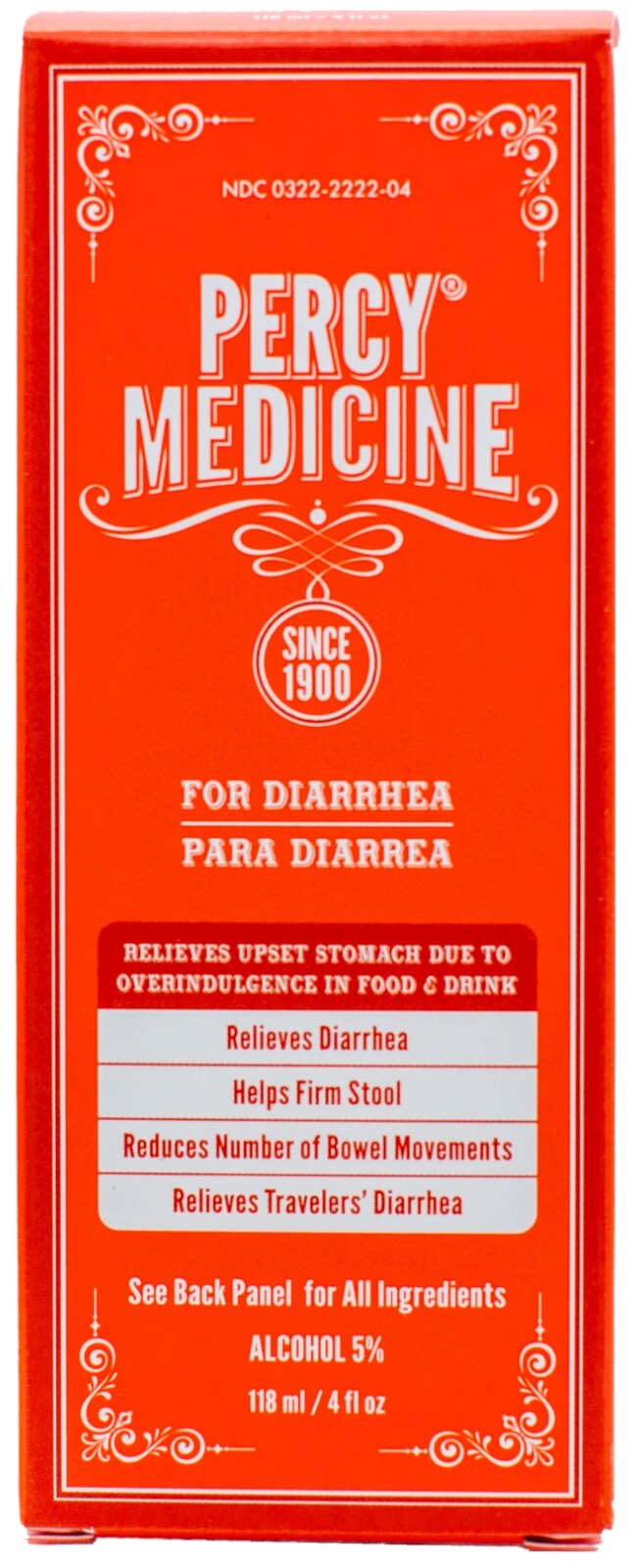 Percy Original Medicine Liquid Antacid /Diarrhea & Upset Stomach, 3 OZ Exp 10/26