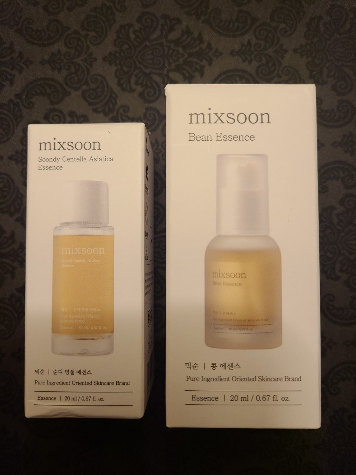 NIB Mixsoon Soondy Centella Asiatica Essence & Bean Essence. 0.67 oz each