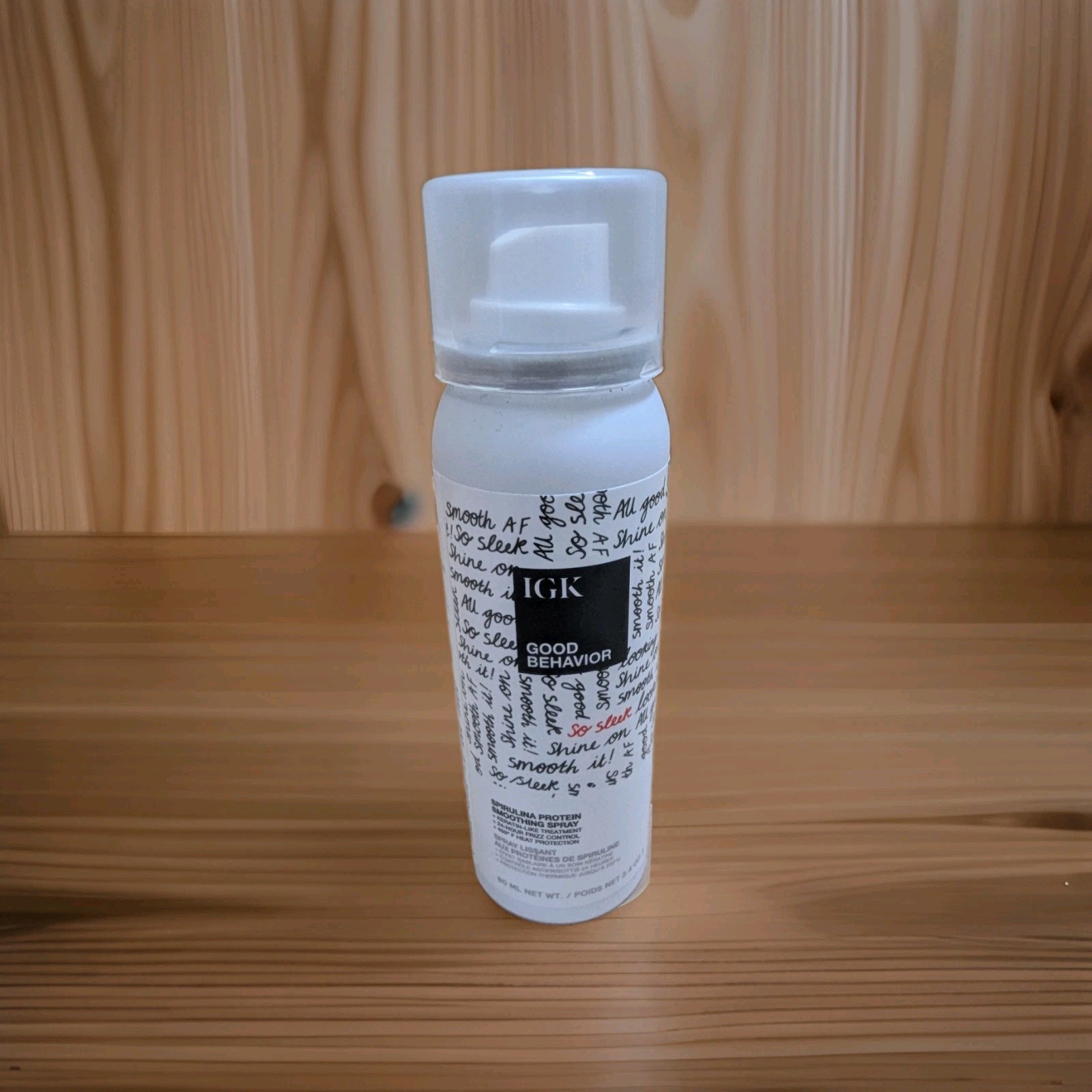 IGK Good Behavior MSRP $16 Spirulina Protein Smoothing Spray 2.4oz./80ml Travel