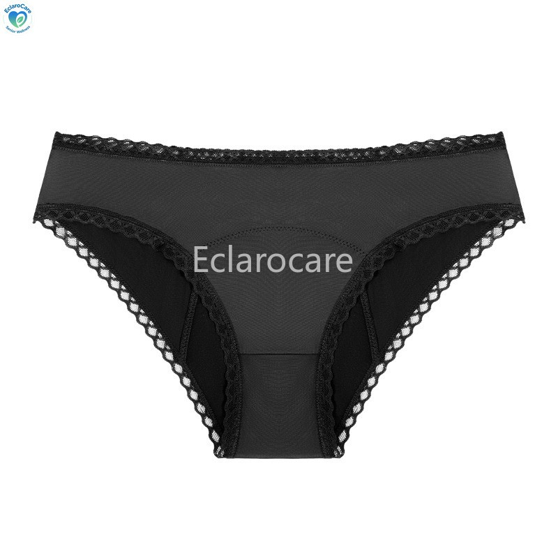 3pcs Period Underwear Women Mid-rise 4-layer Leak-Proof Menstrual Panties