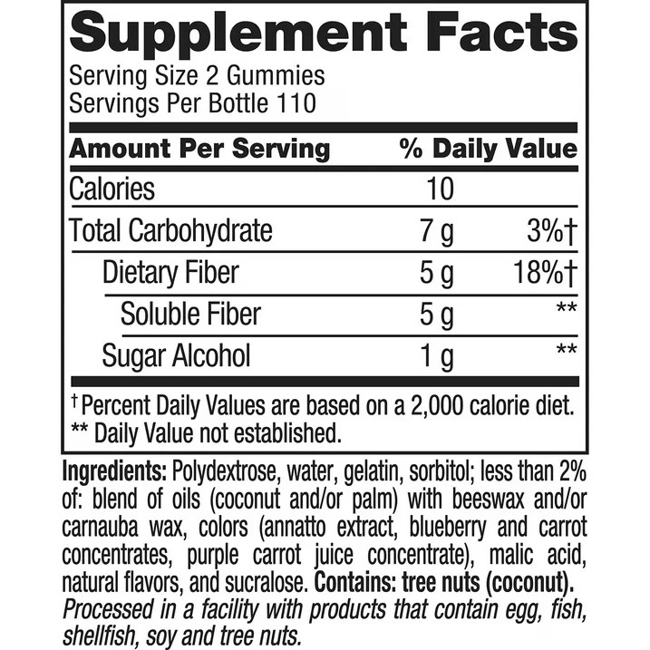1 Pack Vitafusion Fiber Well Gummies (220 Ct.)