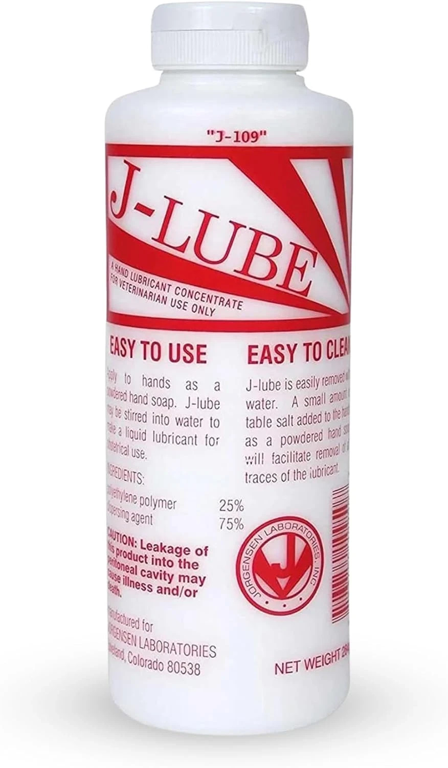 JorVet J-Lube Veterinary Obstetrical Lubricant Powder – Easy-Mix, 10oz (Makes 6-