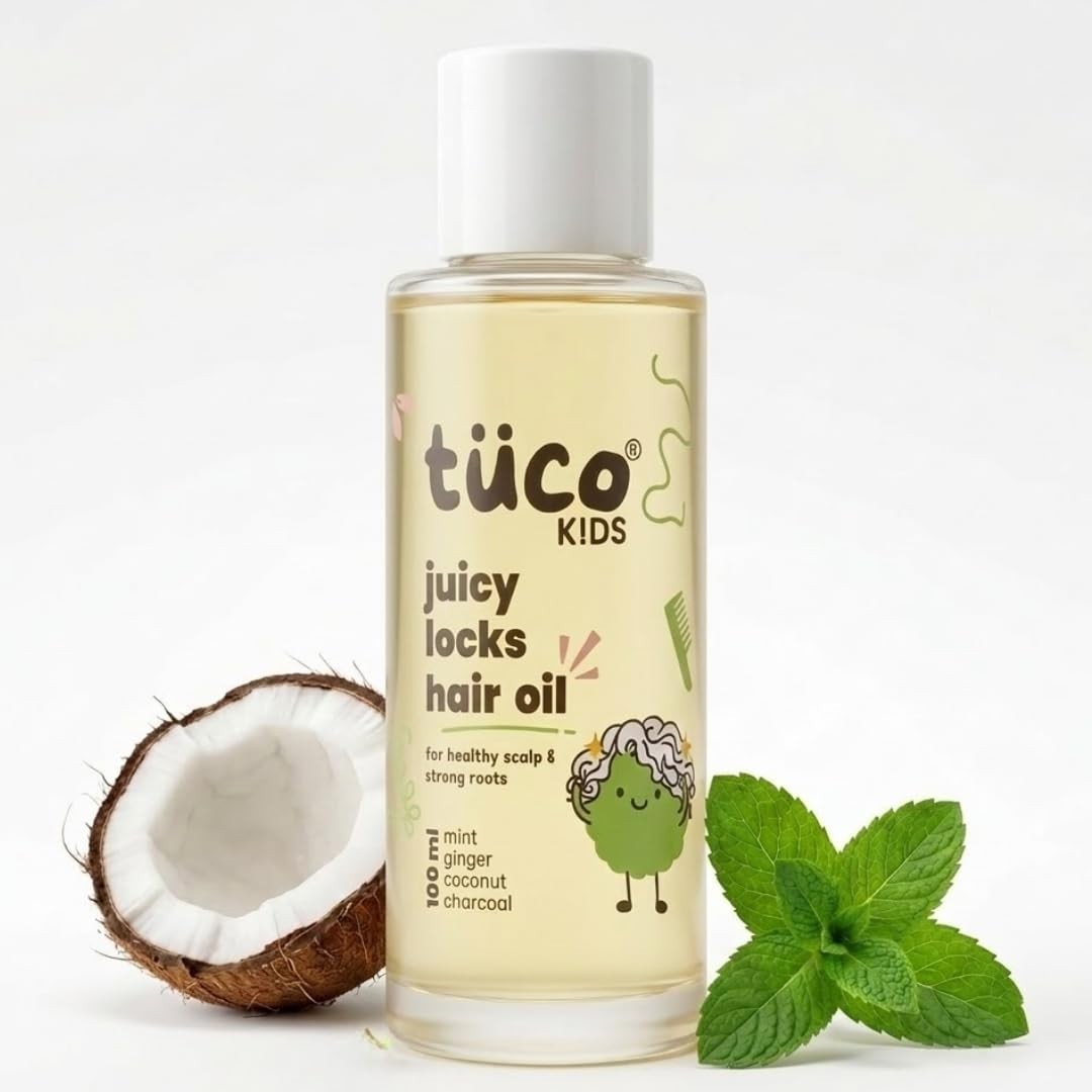 Tuco Kids Hair Oil with Extra Virgin Coconut Mint For Rough Hair for Kids 100ml