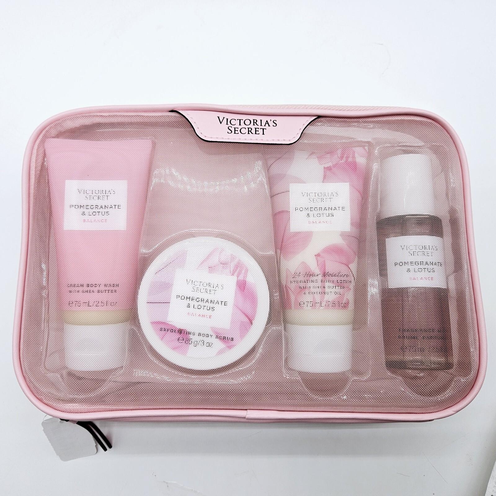 Victorias Secret Pomegranate & Lotus Balance Starter Kit 4 Piece Gift Set w/ Bag