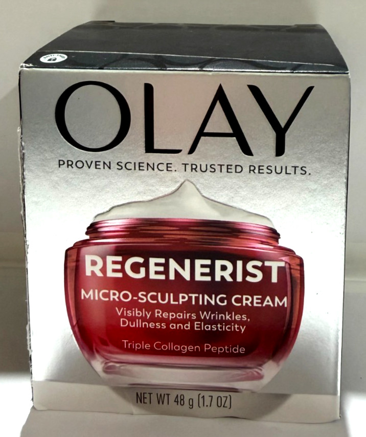 Olay Regenerist Micro-Sculpting Cream Moisturizer 1.7 oz No Date DMG Box