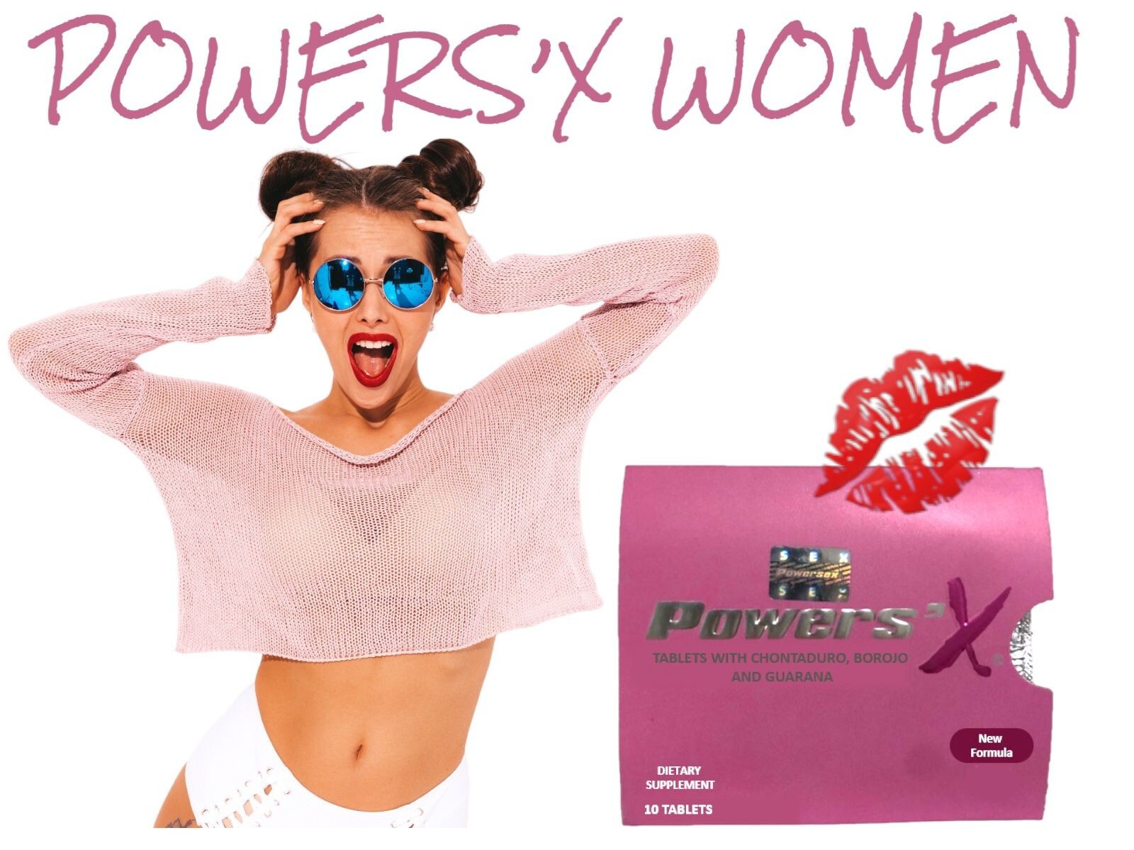 Power Sex Women Powers’X *10 TABLETS* DESIGNED FOR WOMEN *