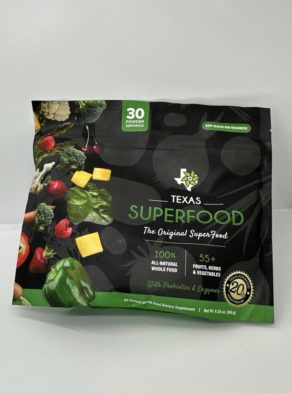 Exp08/2027 Texas SuperFood – Original Superfood (30) Powder Servings