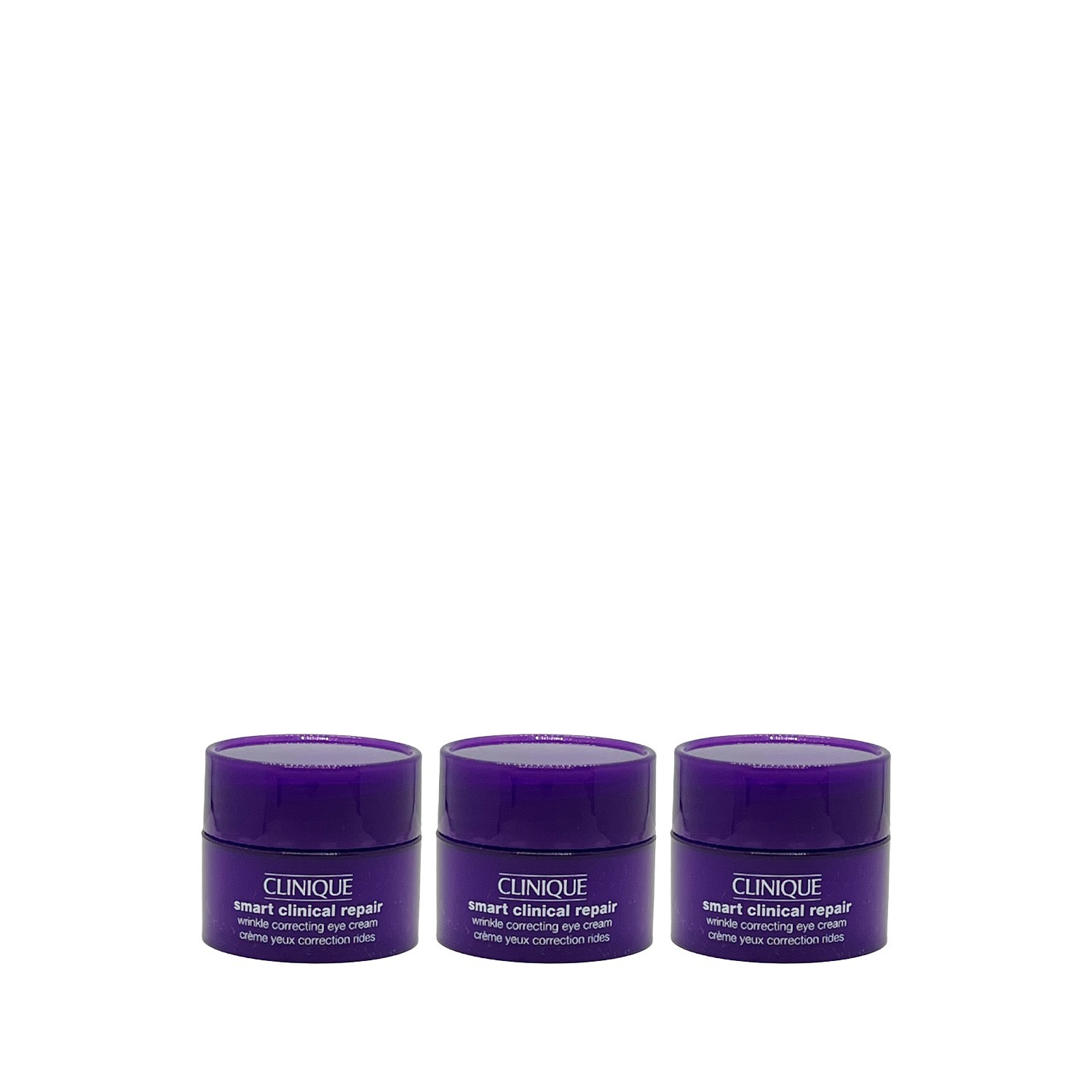 3x Clinique Smart Clinical Repair Wrinkle Correcting Eye Cream 5ml = 0.5 oz/15mL