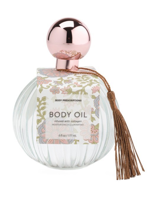 Body Prescriptions Body Oil 6 oz Clear Glass Bottle Moisturizing Skin 6 pack