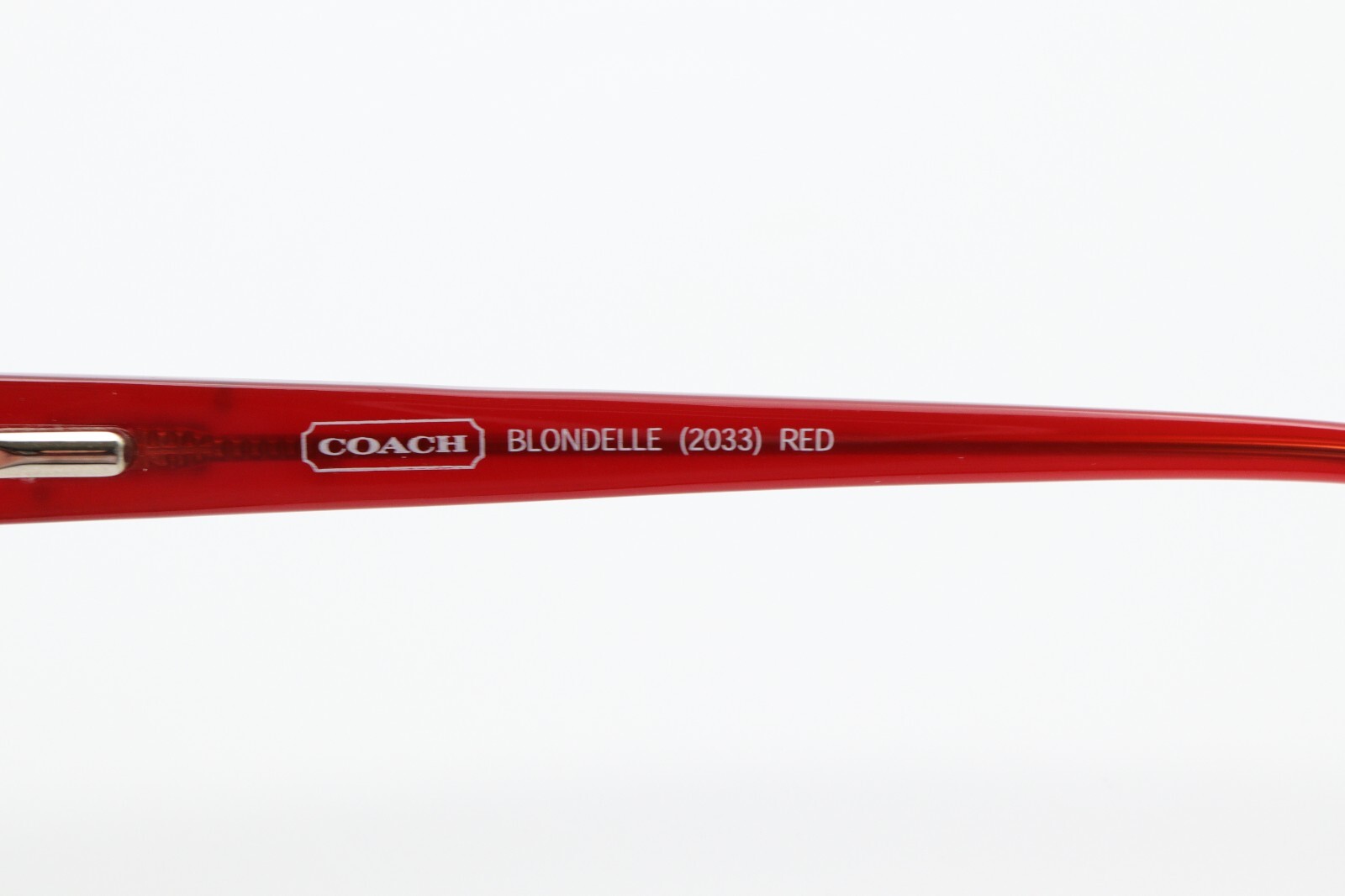 COACH BLONDELLE 2033 Red 47-16-130 Frames Flex Hinges w/Case SMALL C273