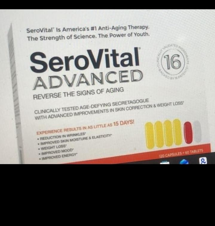 SeroVital Advanced 120 Capsules +60 Tablets 30 Day Dietary Supplement SeroVital.
