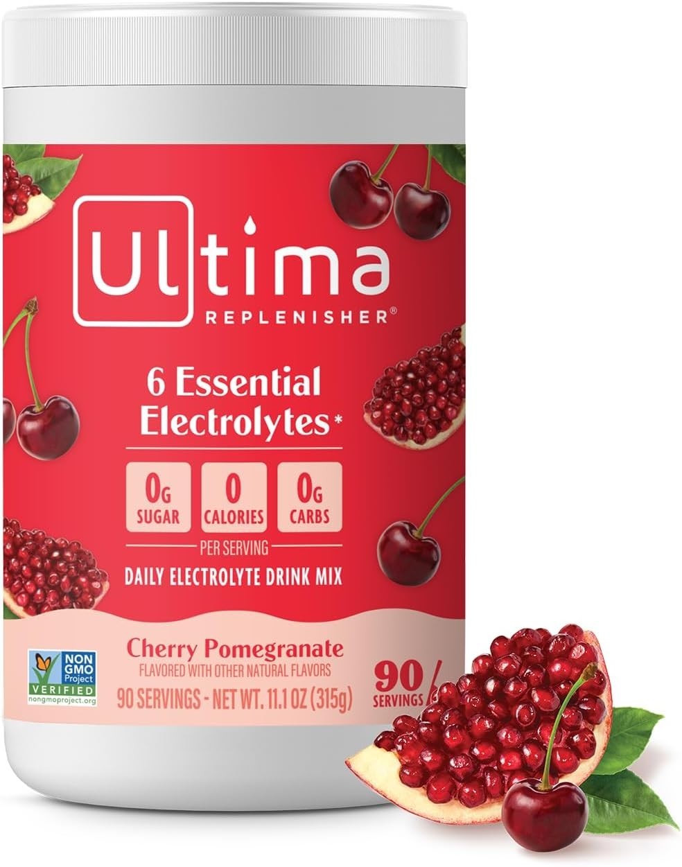 Ultima Replenisher Electrolyte Powder Cherry Pomegranate 90 Serv Sugar Free