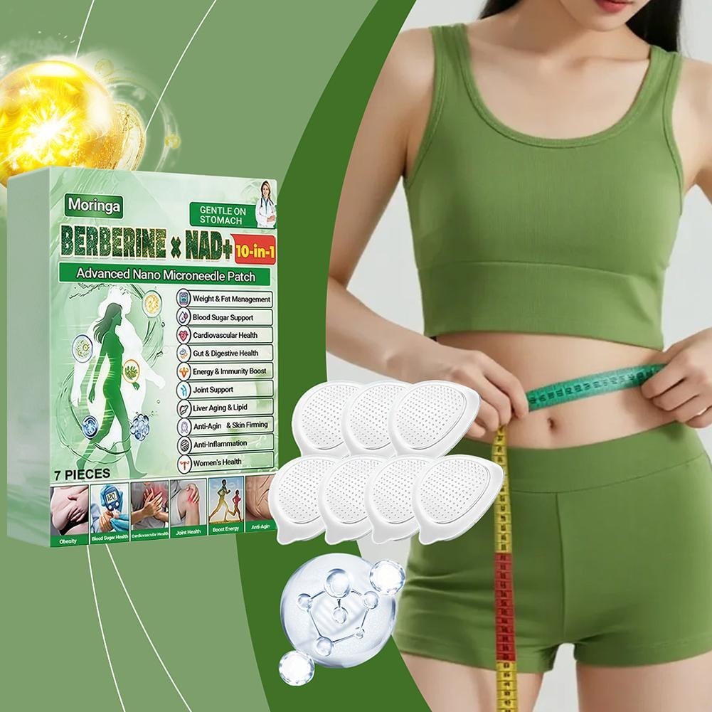 6 Boxes Moringa Berberine 10-in-1 Advanced Nano Microneedle Patches