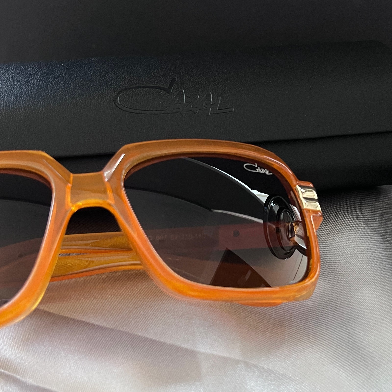 CAZA* LEGENDS Sunglasses Orange Frame Brown Lens Unisex Eyewear Hiphop Z1