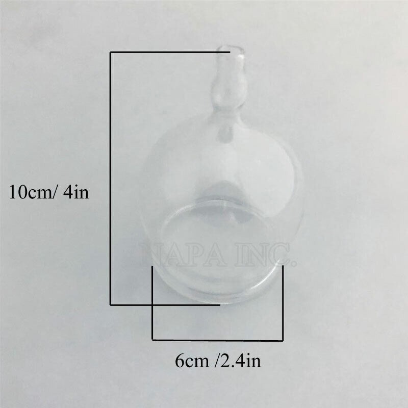 2PCS 6cm Glass Cupping Cups Reusable Massage Cups For Vacuum Therapy SPA Machine