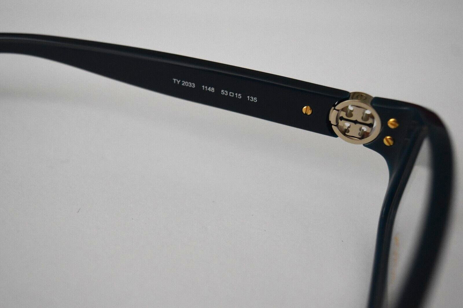 Tory Burch Blue Gold Optical Frame TY2033 1148 53-15-135 Eyeglasses