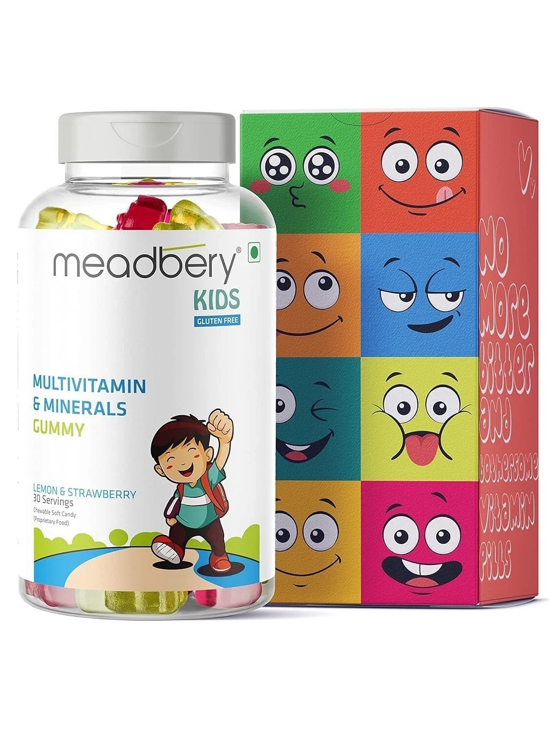 Meadbery Multivitamin And Mineral Bears Jelly Glutenfree Formula – 30 Gummys