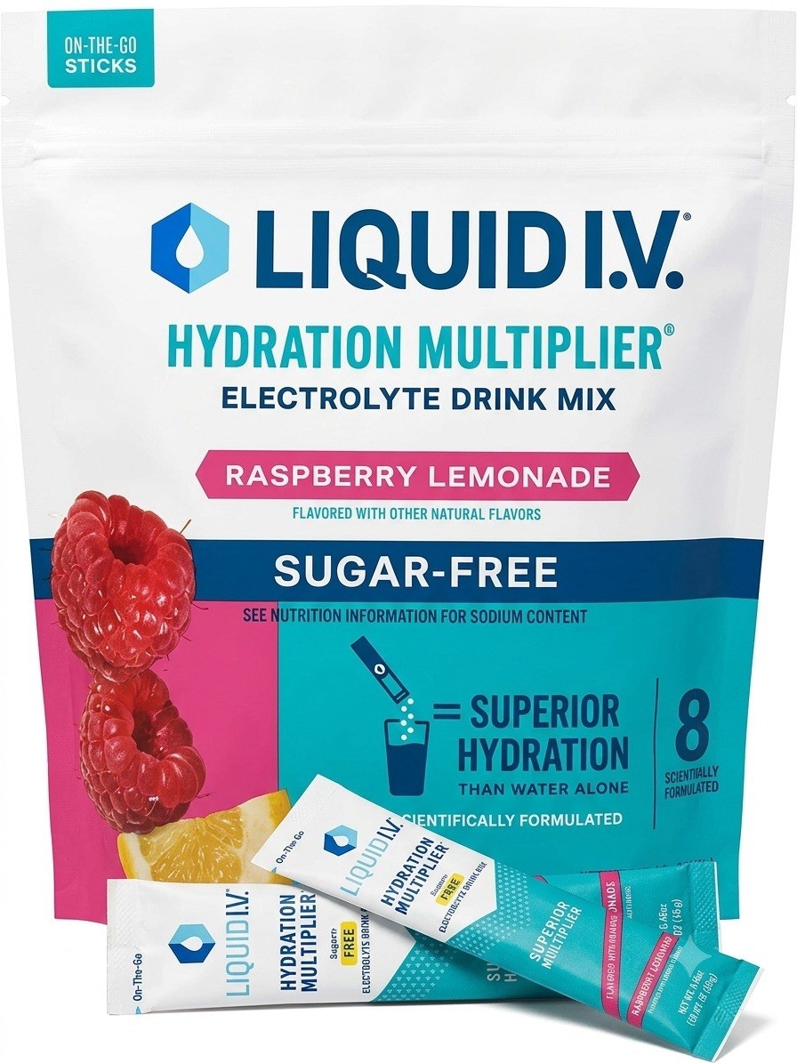 Liquid I.V. Hydration Multiplier Electrolyte Drink Mix Sugar-Free 30 Sticks