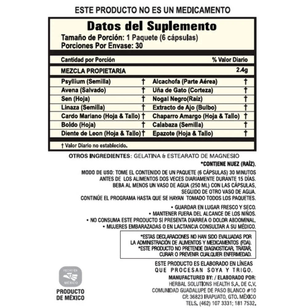 Herba1 Super Cleanse l5 days Detox Program 14-in-1 Formula for Digestive Renewal