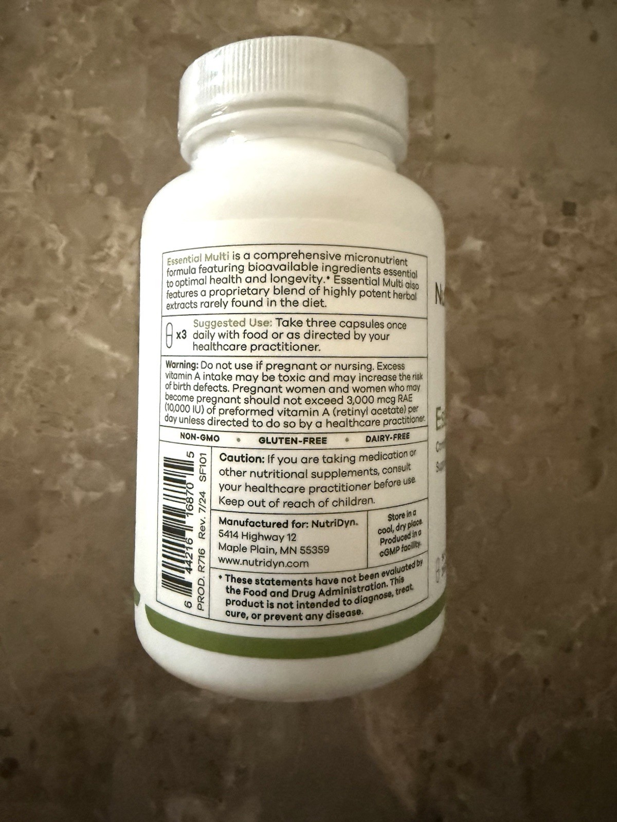 Essential Multi by Nutri-Dyn 90 Capsules