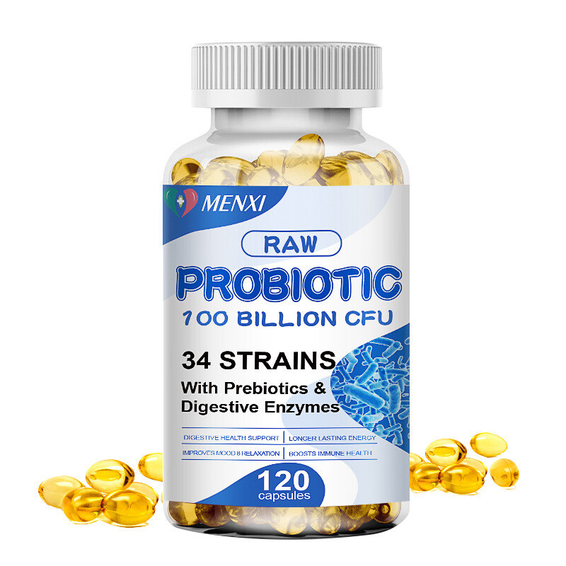 34 Strains with 100 Billion Probiotics CFU Probiotic Capsules Digestive Support