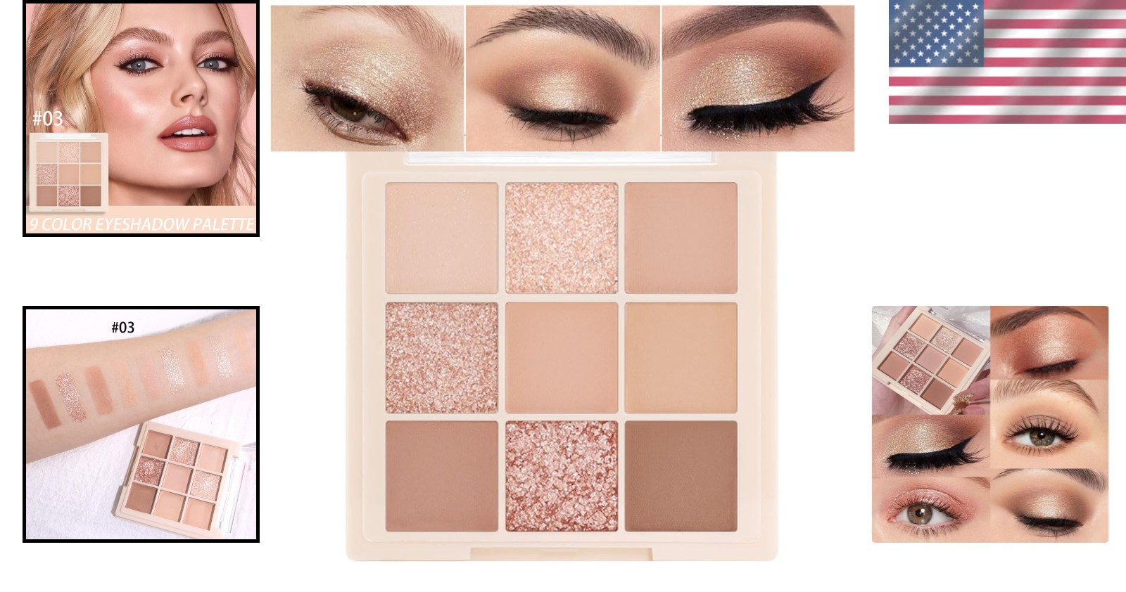 Highly Pigmented Eyeshadow Palette – Blendable Colors for All Occasions