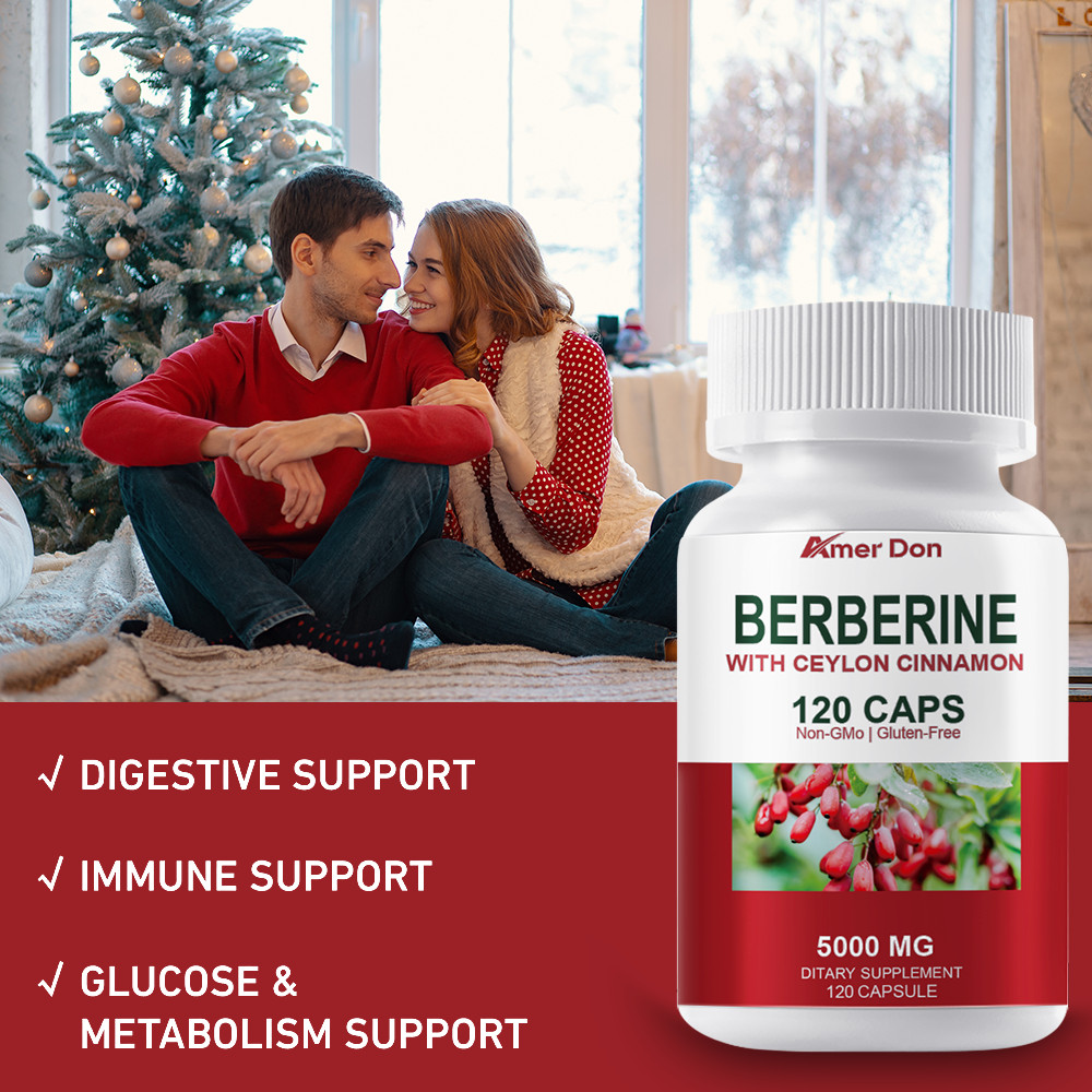 Berberine with Ceylon Cinnamon 5000mg 120 Caps Heart Health & Immune – US
