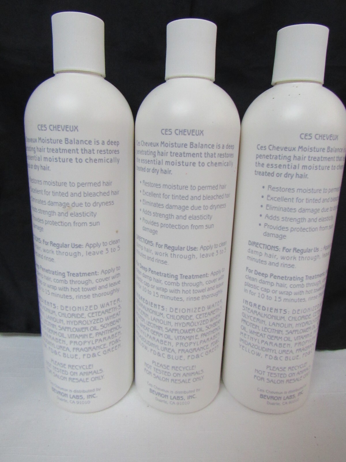 Ces Cheveux Moisture Balance Moisturizing Treatment 16 oz – 3 pc LOT -NOS