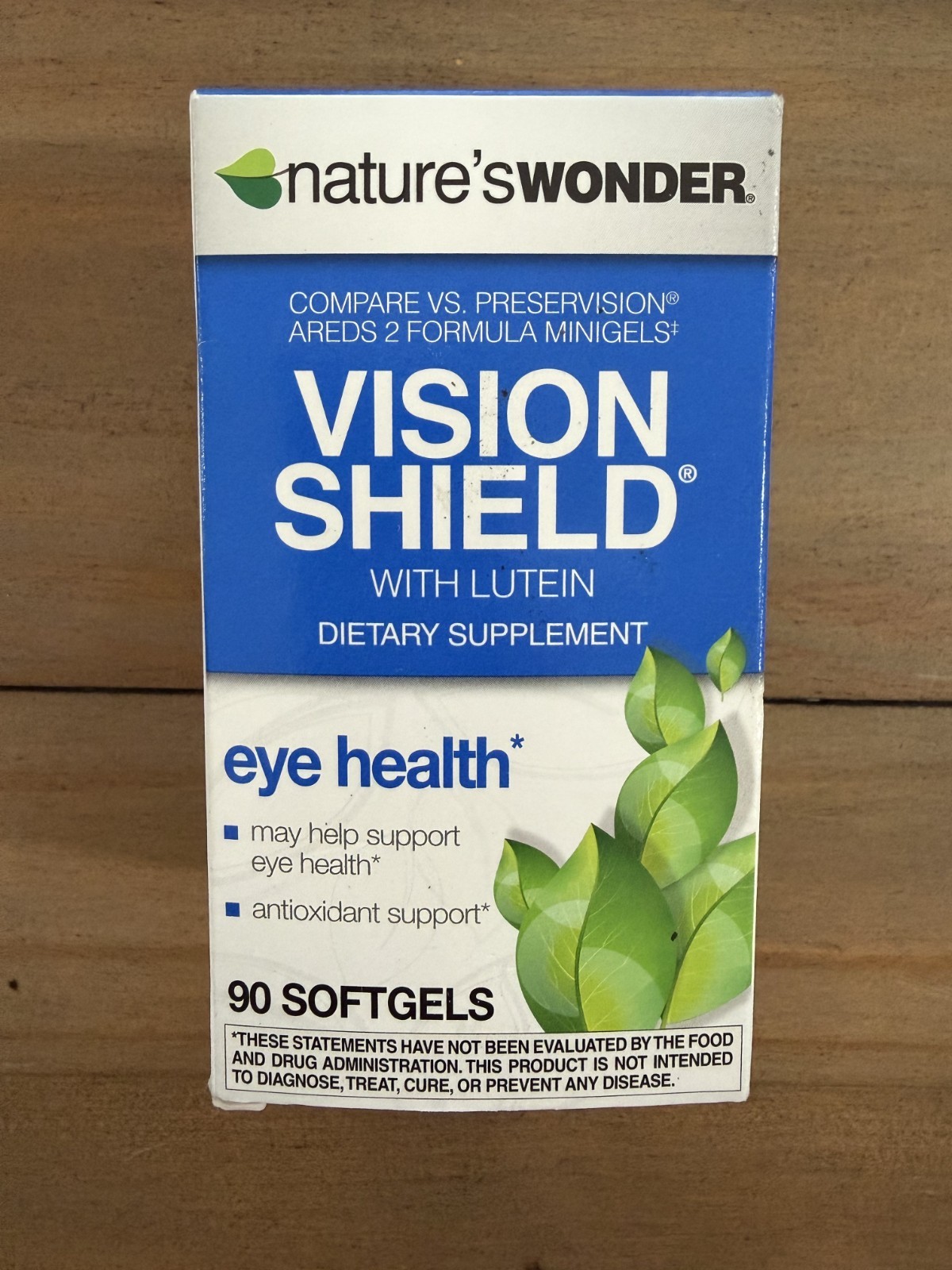 Natures Wonder Vision Shield Lutein Eye Health Supplement 90 Softgels Exp 12/25