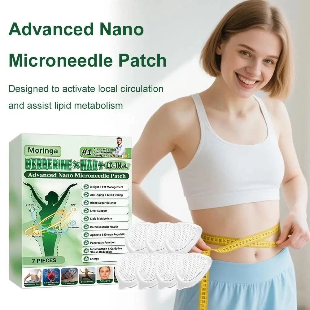 NEW GLORENDA Moringa Berberine x NAD+10-in-1 Advanced Nano Microneedle Patch