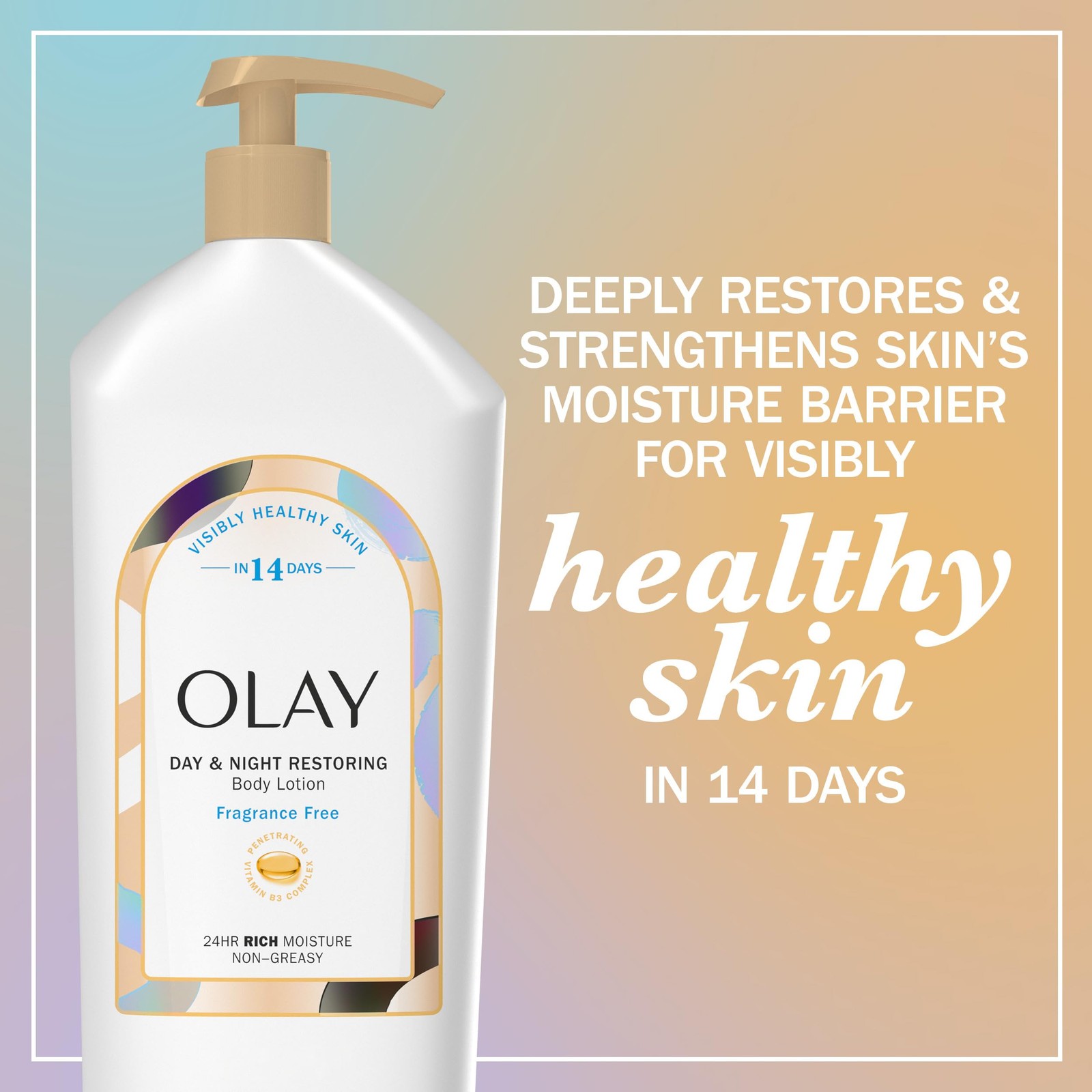 Body Lotion 18 fl oz 24hr Moisturizing Deep Hydration All Skin Olay Women Night