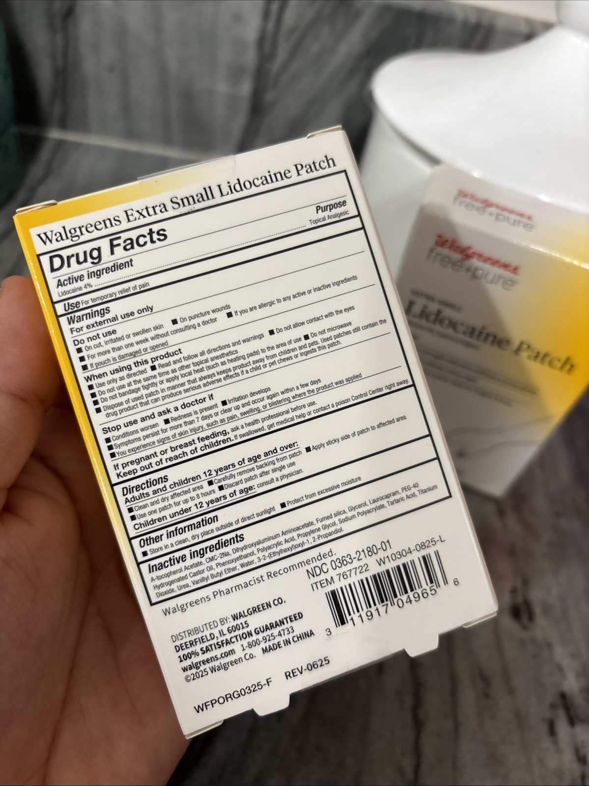 2 Pk Walgreens Extra Small Patch 2.4 IN X 1 IN