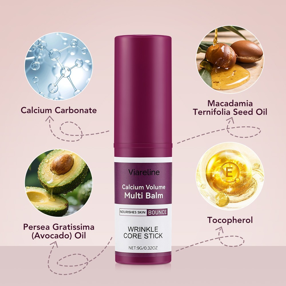 2Pack Calcium Volume Multi Balm, Wrinkle Core Stick, Anti-aging, Hydrating Firm