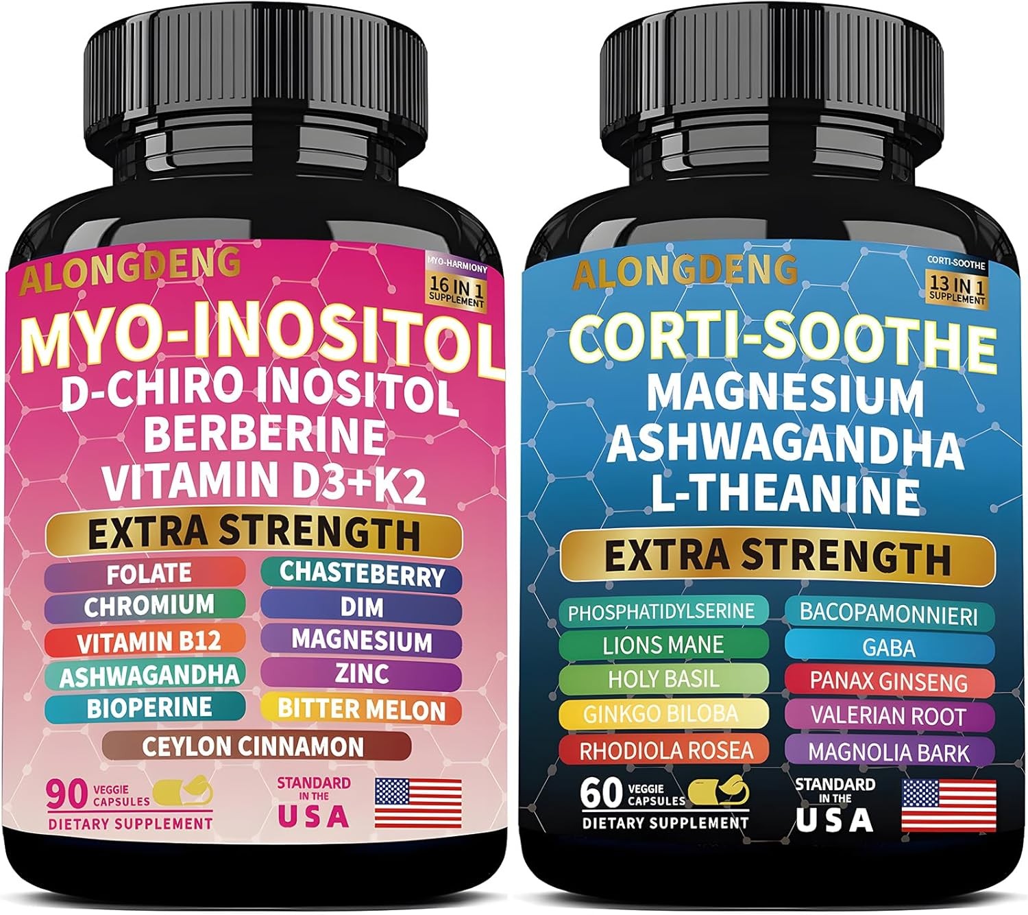 NEW ALongDeng Soothe-Smooth Bundle,Soothe & Smooth Bundle Multivitamin Combo