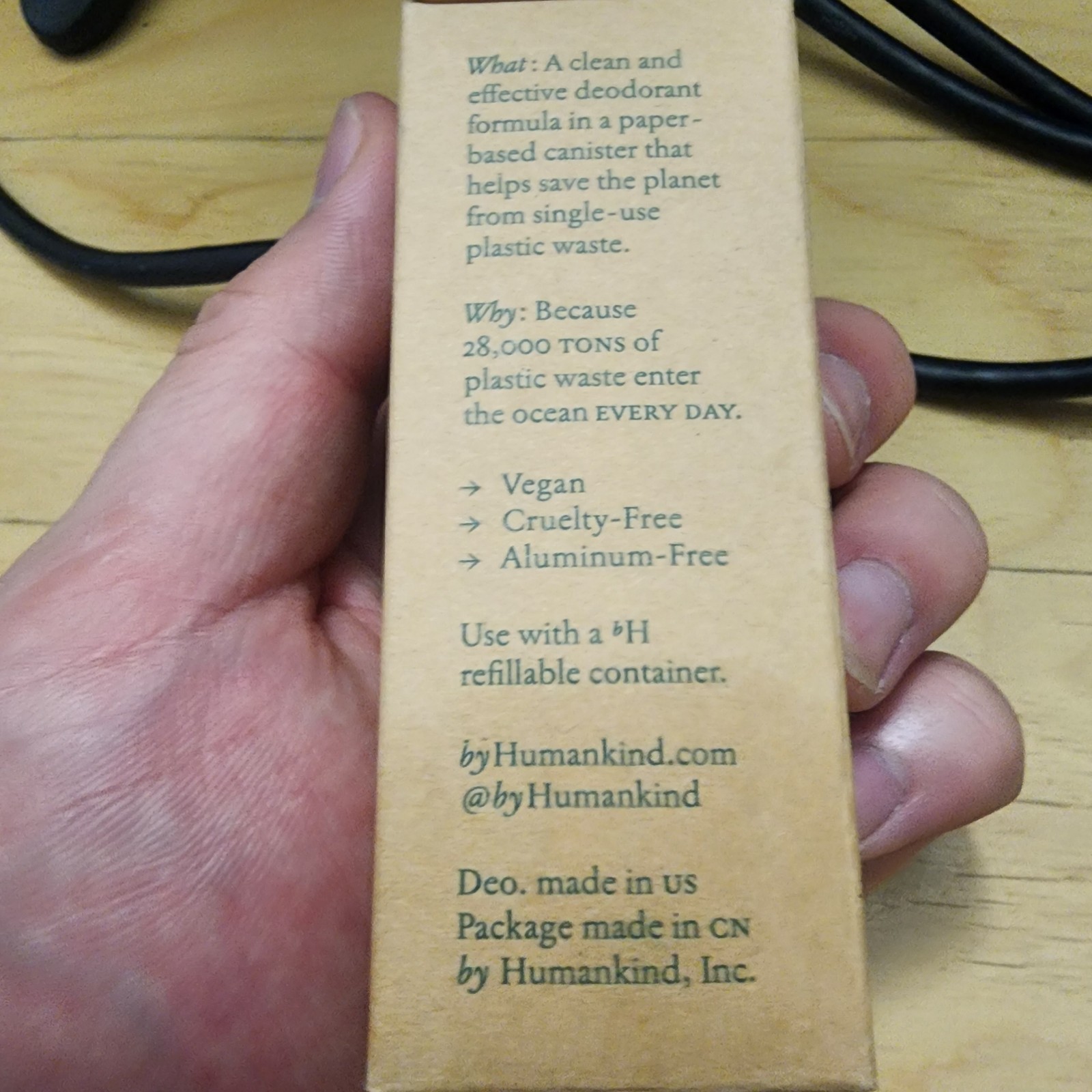 Vegan Rosemary-Mint Deodorant Stick 1.6oz Kindfill (By Humankind)