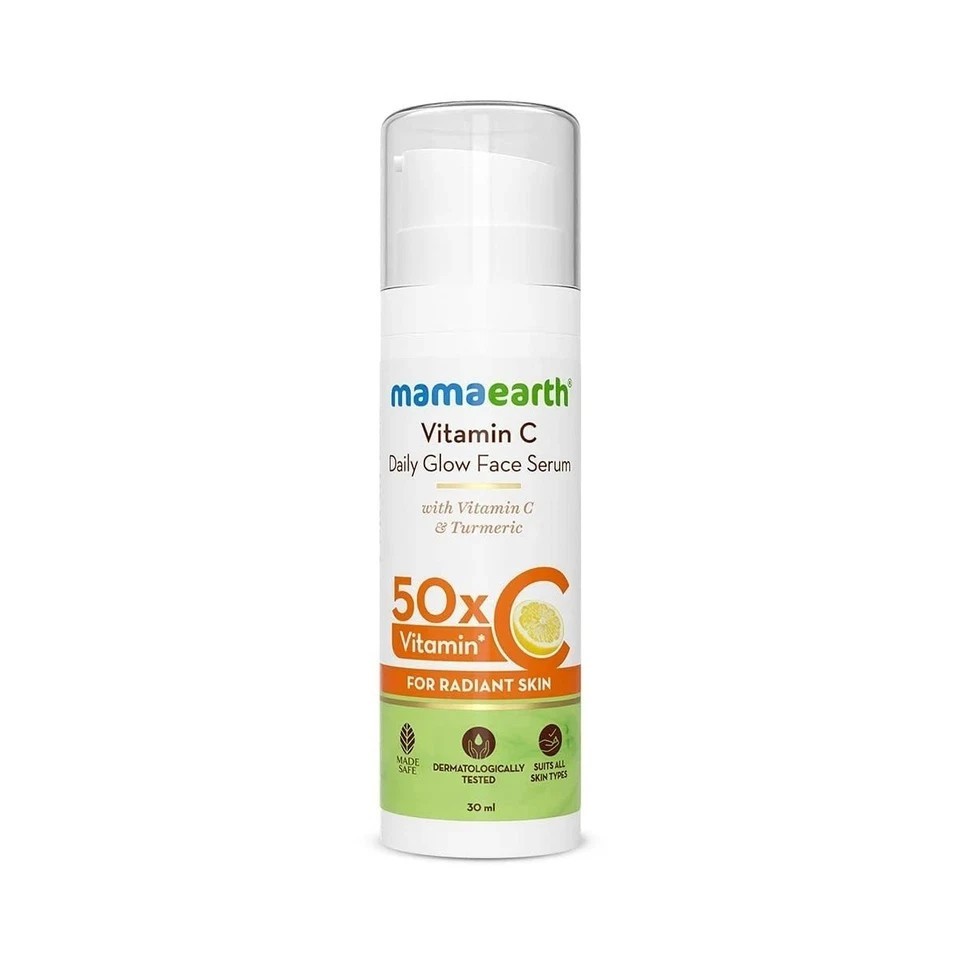 Mamaearth Vitamin C Face Serum 30ml Glow & Dark Spot Removal for Men Women